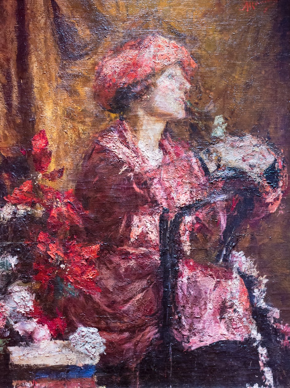 Enrica in viola da Antonio Mancini