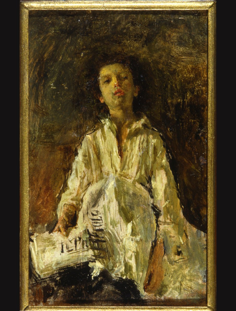 Ragazzo dei giornali da Antonio Mancini