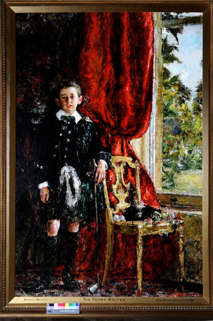 Il giovane golfista da Antonio Mancini