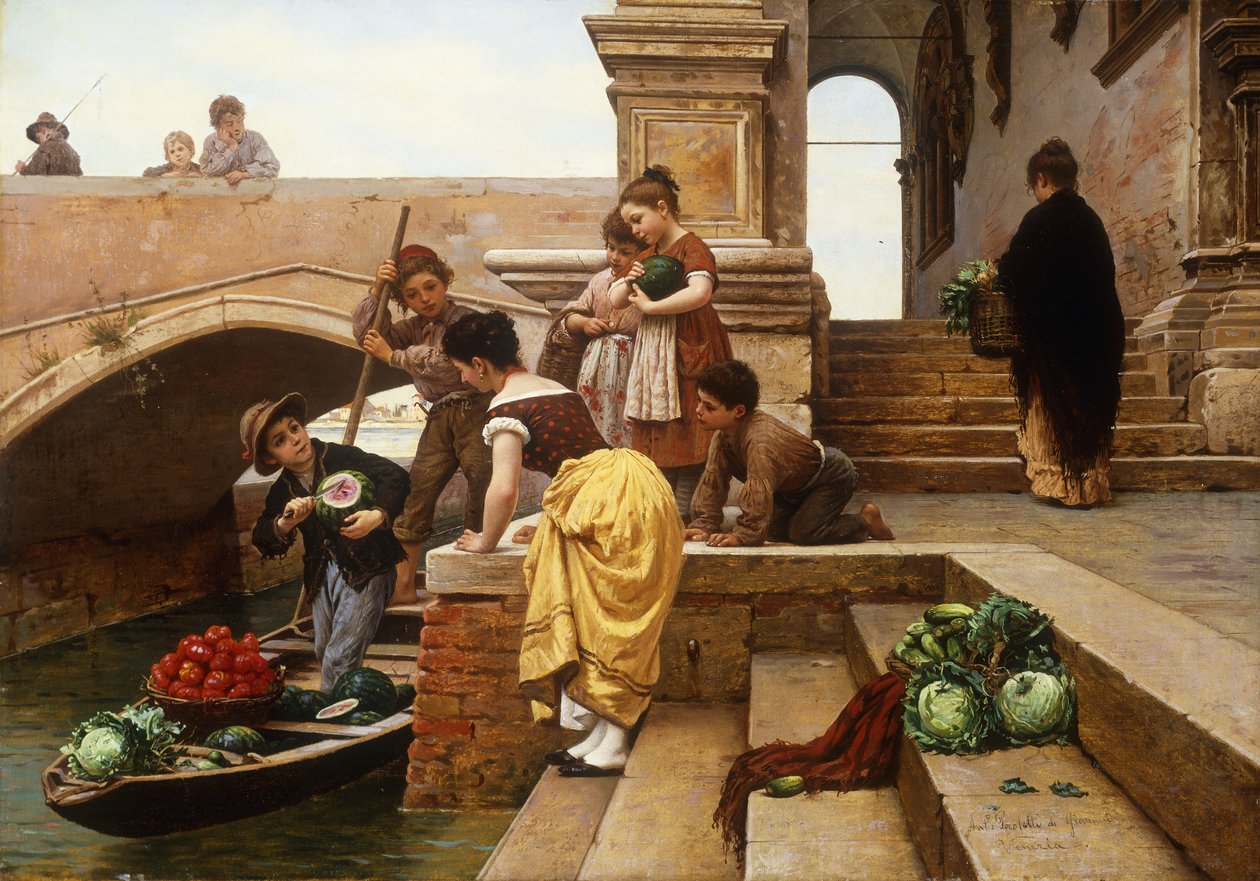 Giovani venditori veneziani da Antonio Ermolao Paoletti