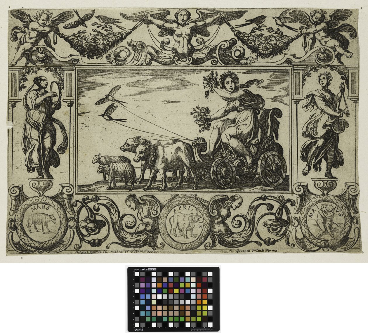 Le quattro stagioni: Primavera, 1592 da Antonio Tempesta