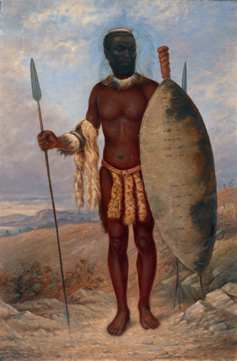 Uomo Zulu, ca. 1893 da Antonio Zeno Shindler