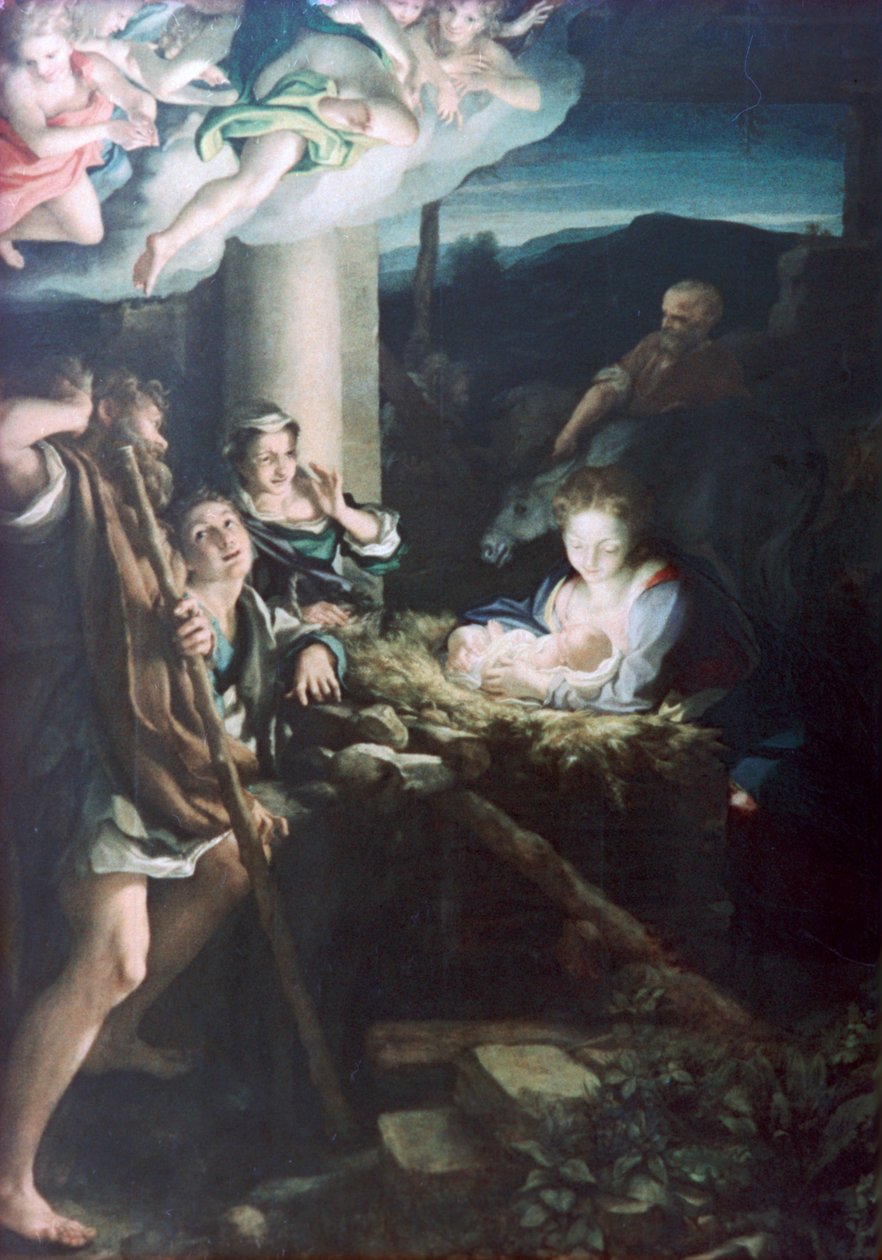 Scena della Natività, 1522-1530 da Antonio da Correggio