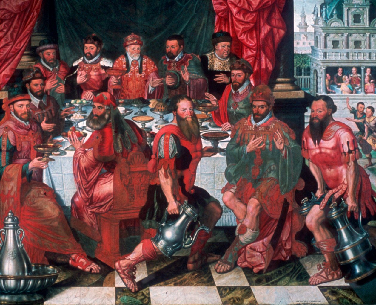 Banchetto, 1574 da Antoon Claeissens