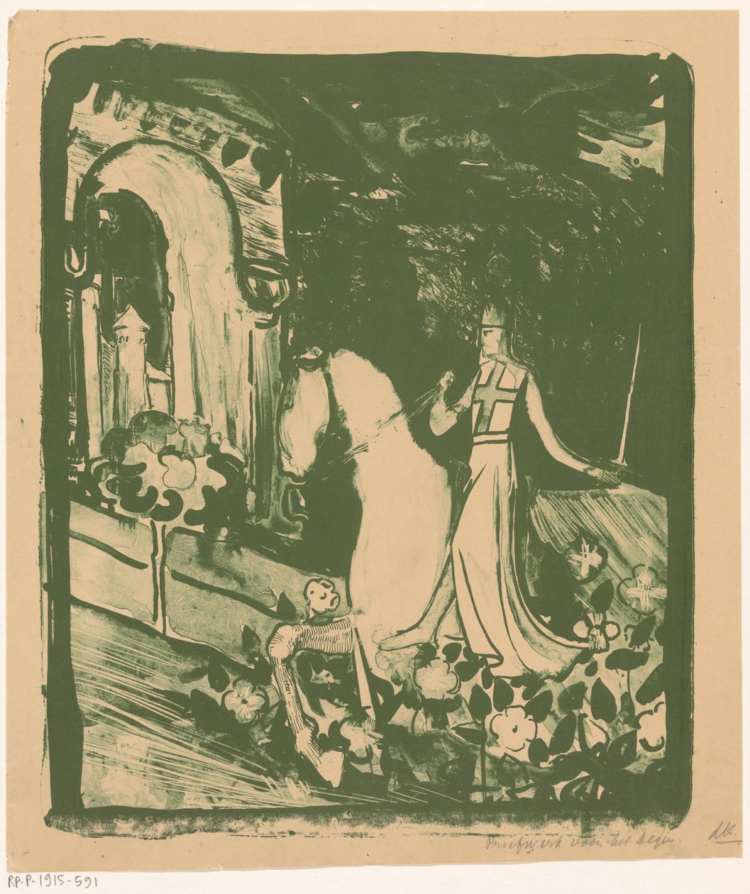 Cavaliere a cavallo da Antoon Derkinderen