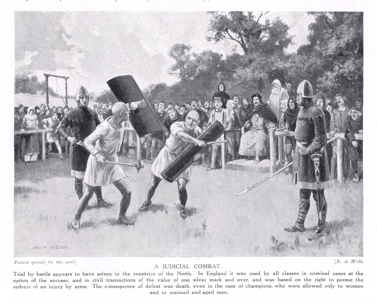 Combattimento giudiziario, anni 1920 da Archibald Webb