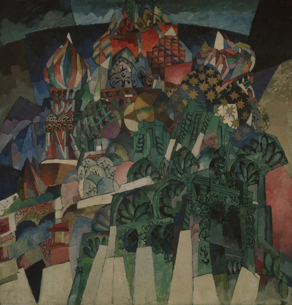 La cattedrale di San Basilio da Aristarkh Vasilievic Lentulov