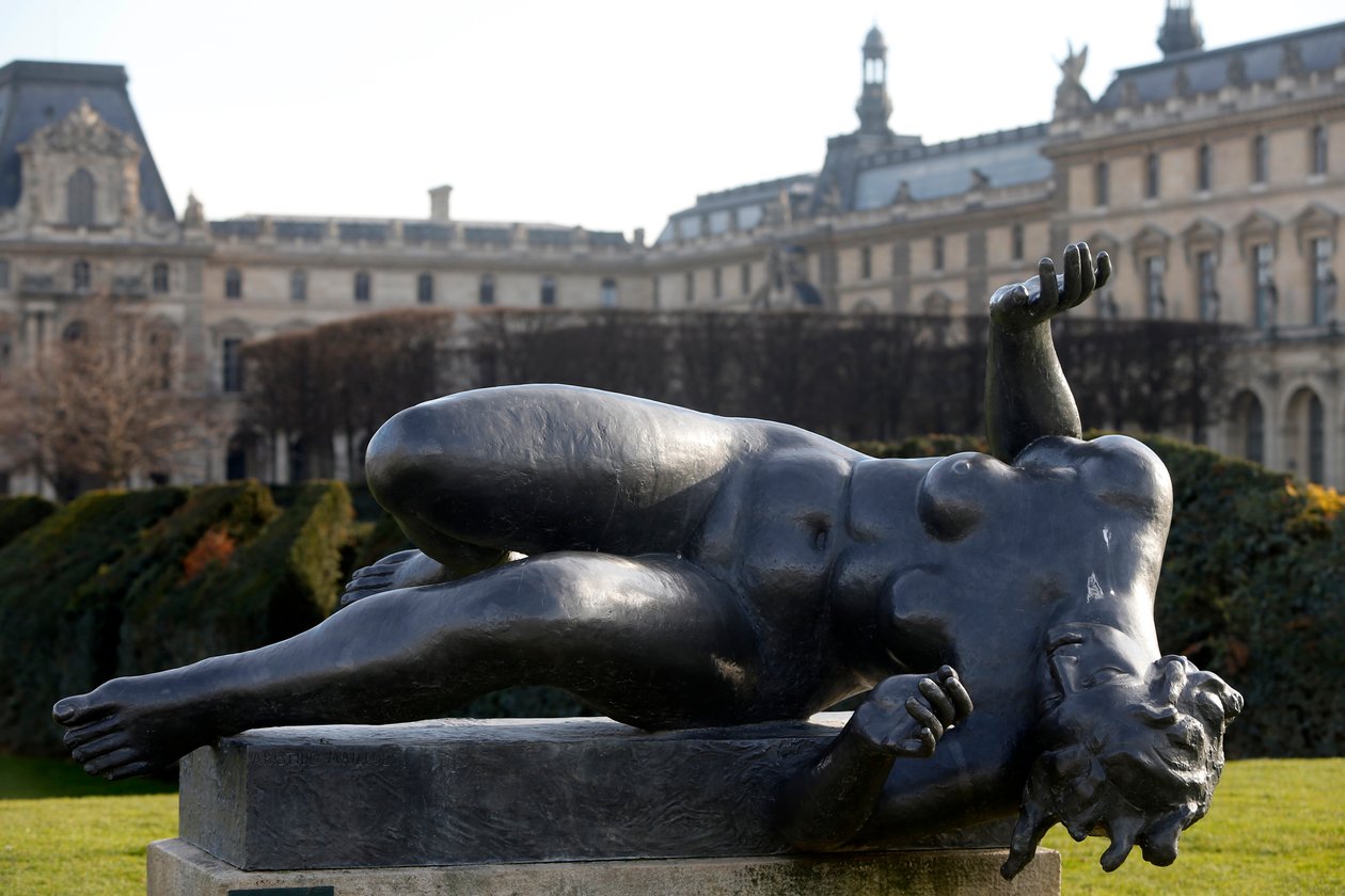 Jardin des tuileries, Aristide Maillol, Riviere da Aristide Maillol