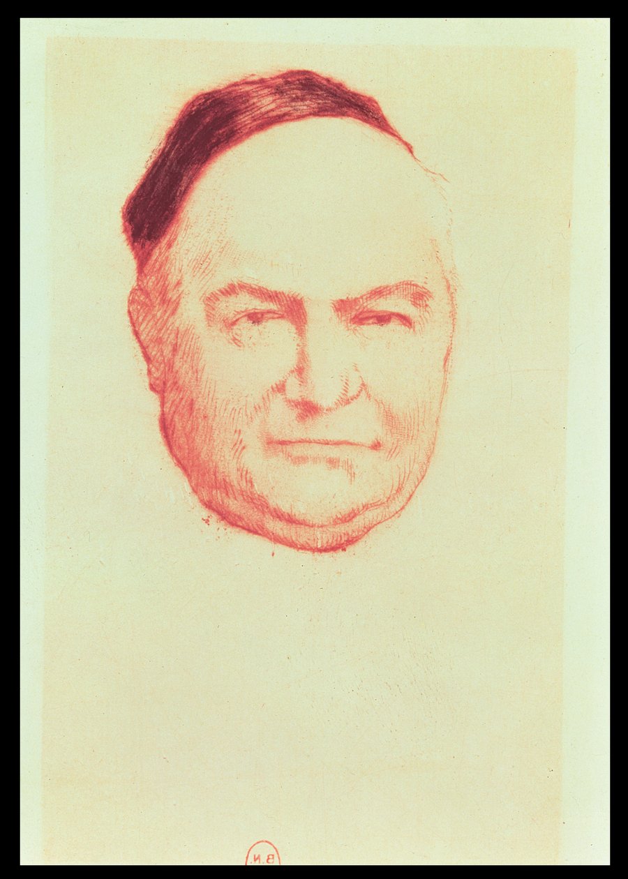 Ritratto di Charles Augustin Sainte-Beuve (1804-69) da Armand Rassenfosse