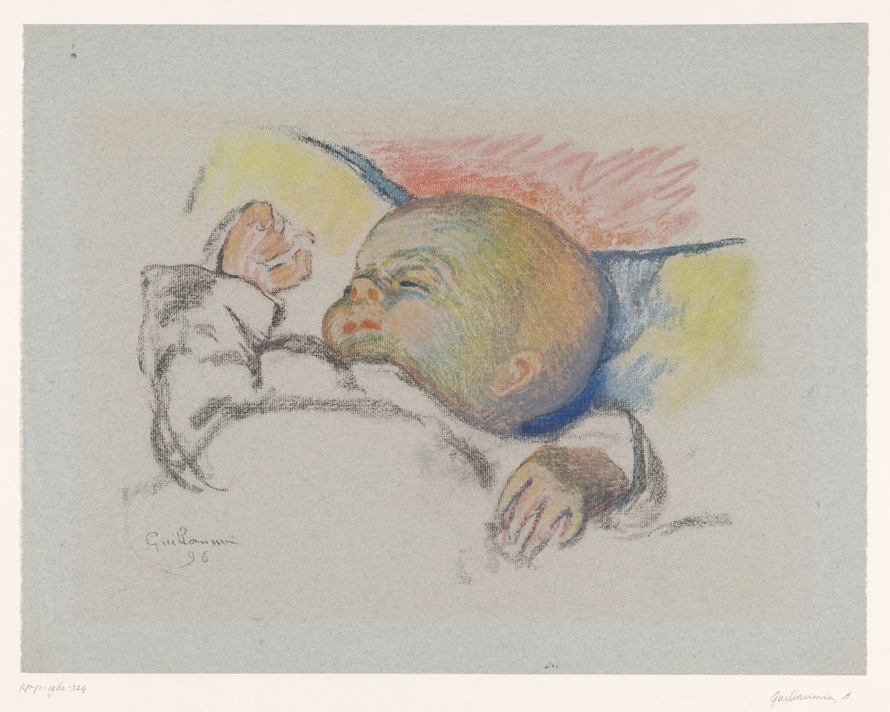 Bambino che dorme da Armand Guillaumin
