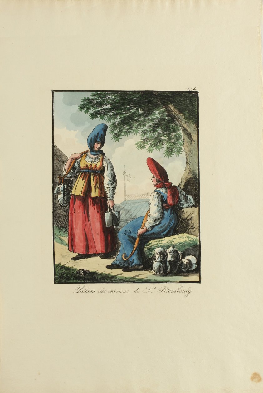 Lattaie di Pietroburgo, 1817 da Armand Gustave Haubigant