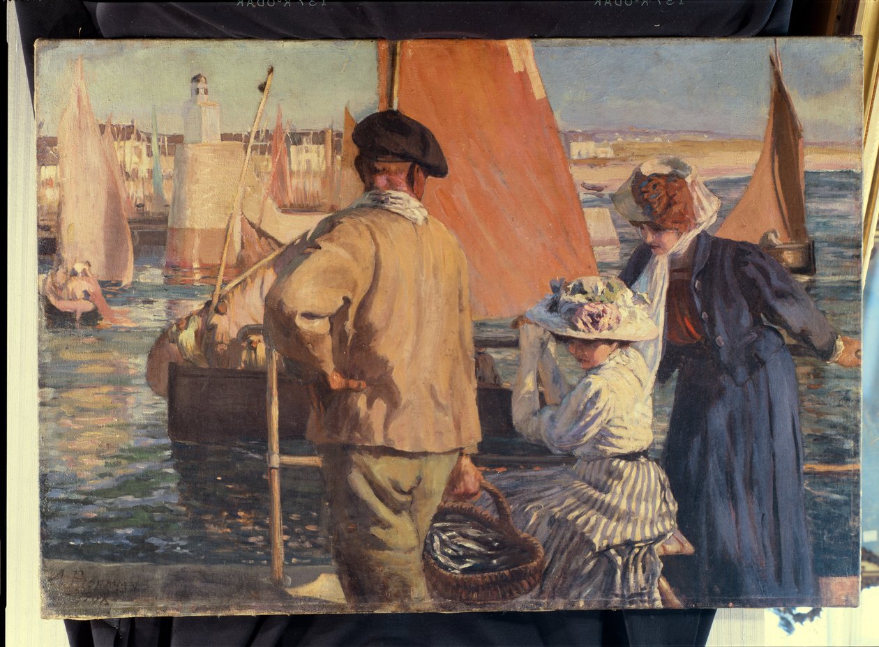 Il porto di Nantes da Armand Joseph Bonamy