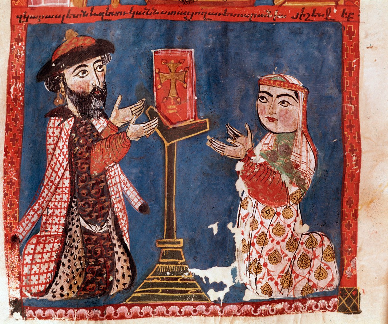 I due donatori (miniatura) da Armenian School