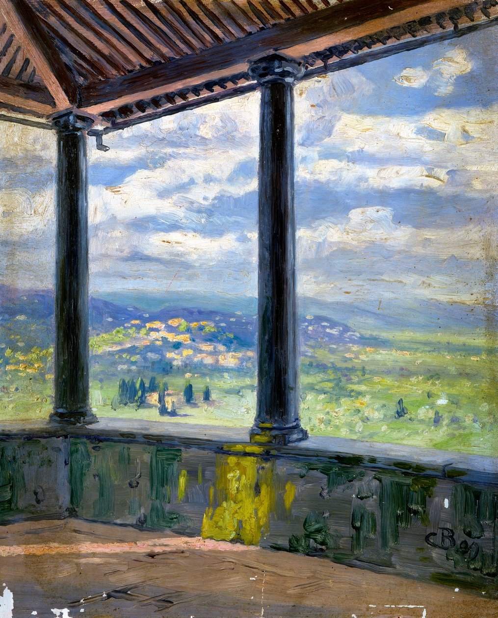 Paesaggio toscano da Arnold Böcklin