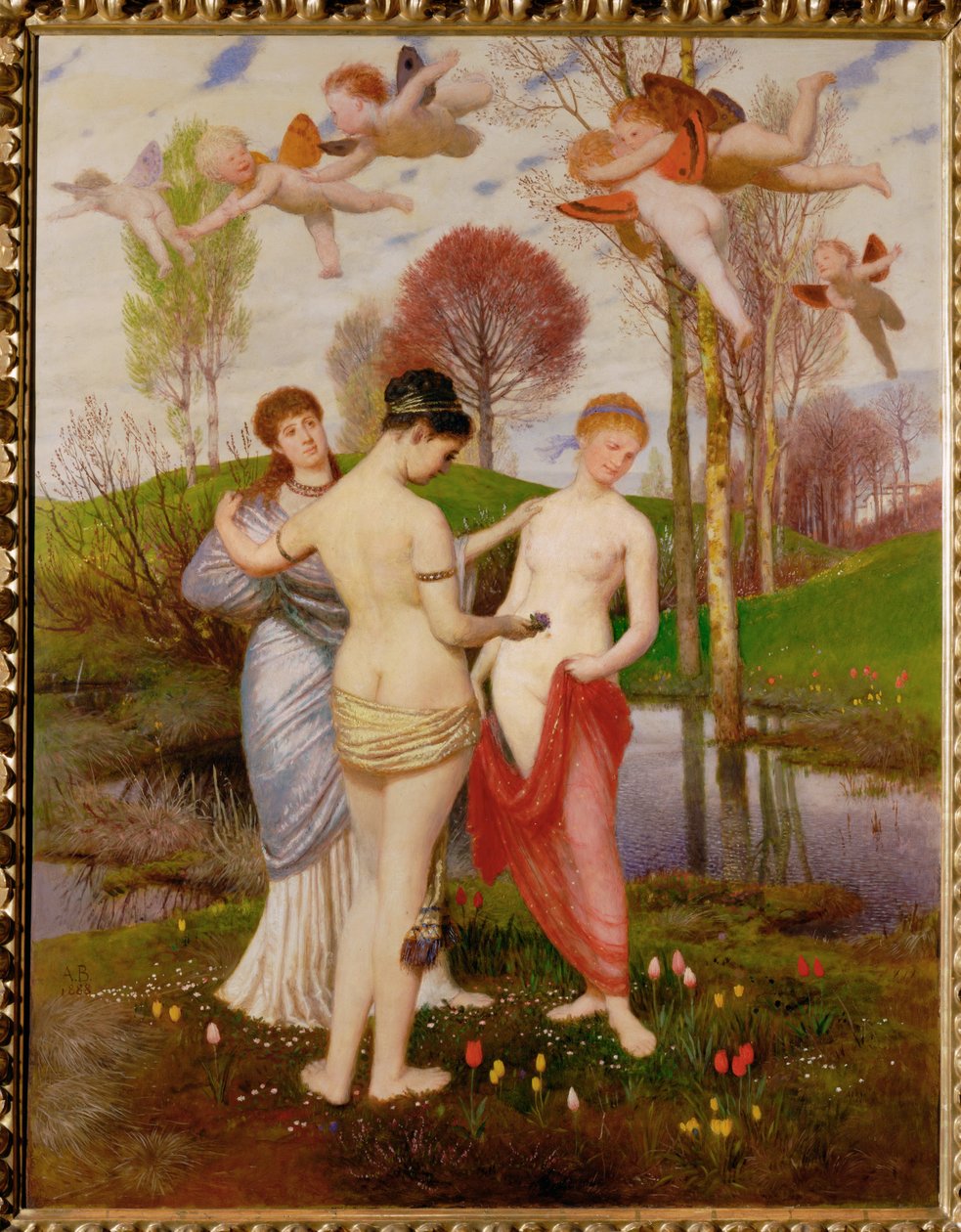Fruehlingshymnus - Inno di primavera ... da Arnold Böcklin