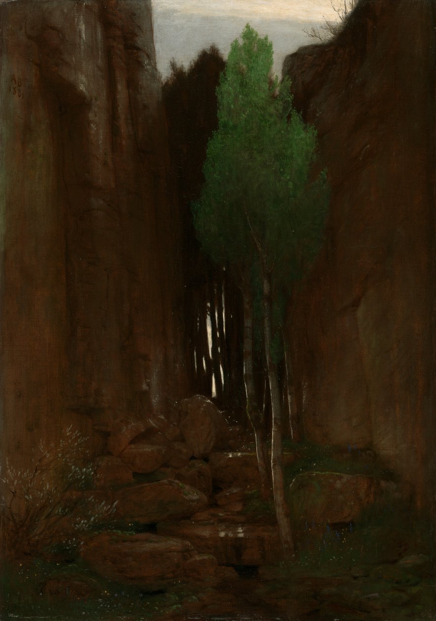 Primavera in una gola stretta da Arnold Böcklin