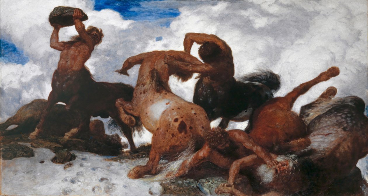 Battaglia dei centauri, 1872-73 da Arnold Böcklin