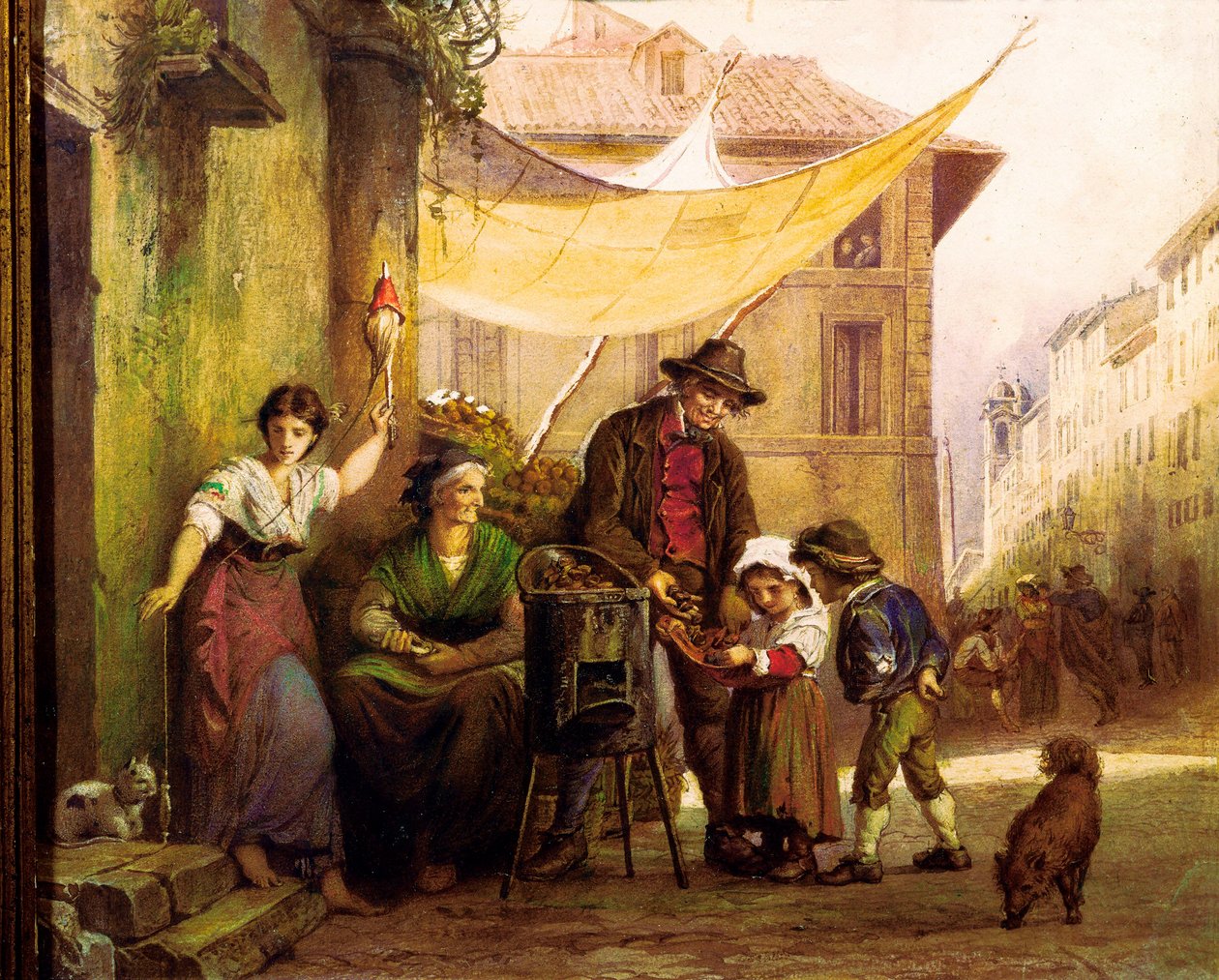 Il venditore di castagne da Arnold Corrodi