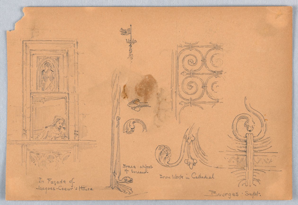 Schizzi a Bourges da Arnold William Brunner