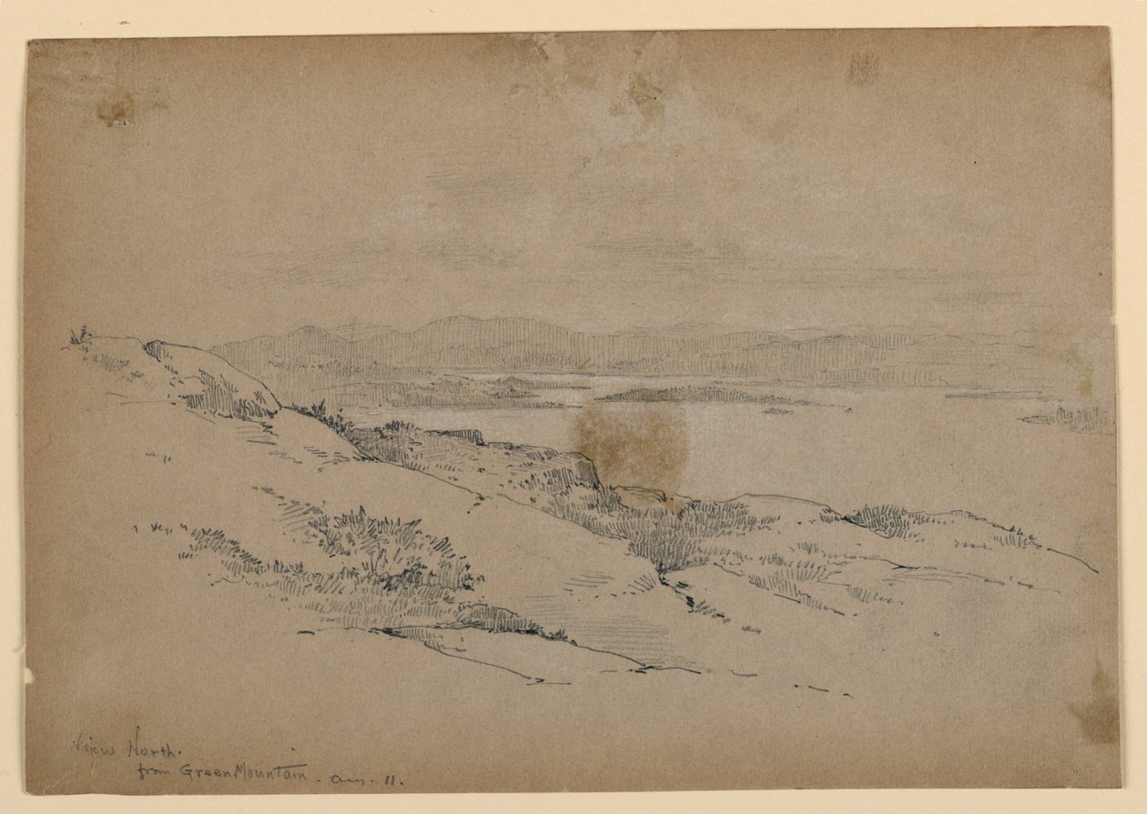 Vista a nord da Green Mountain da Arnold William Brunner