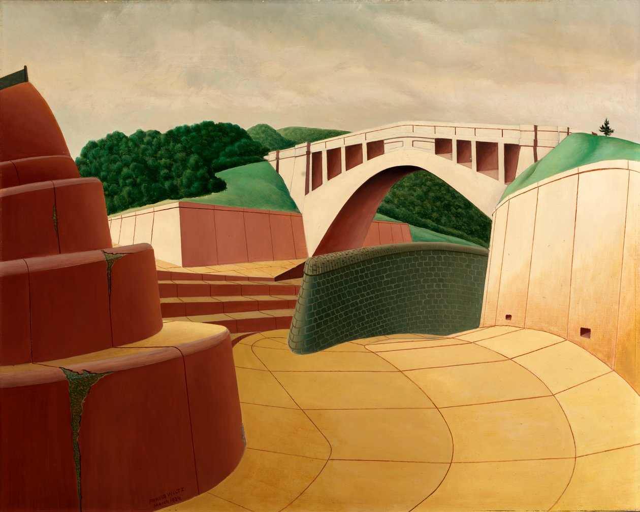 Diga di Ashokan, 1934 da Arnold Wiltz