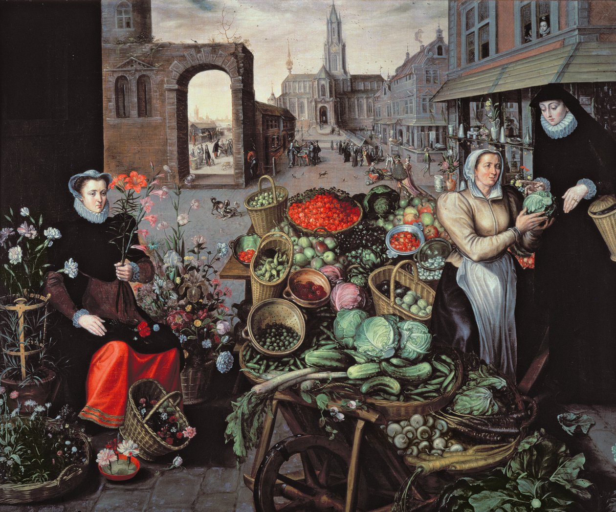 Mercato di Verdure e Fiori da Arnout de Muyser