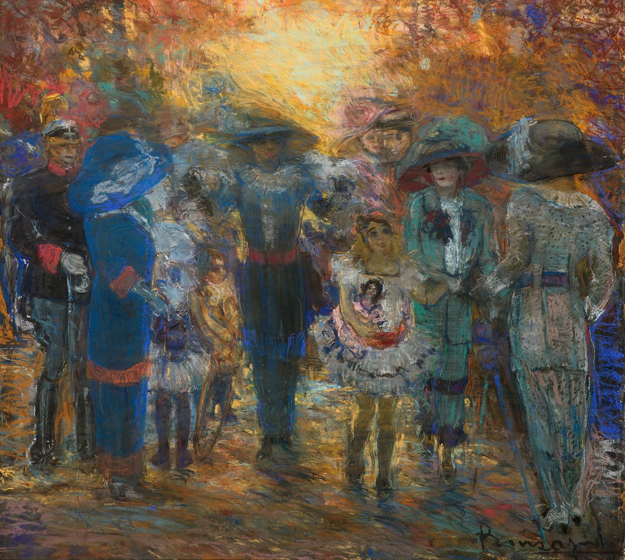 Mondanità, c.1911 da Aroldo Bonzagni