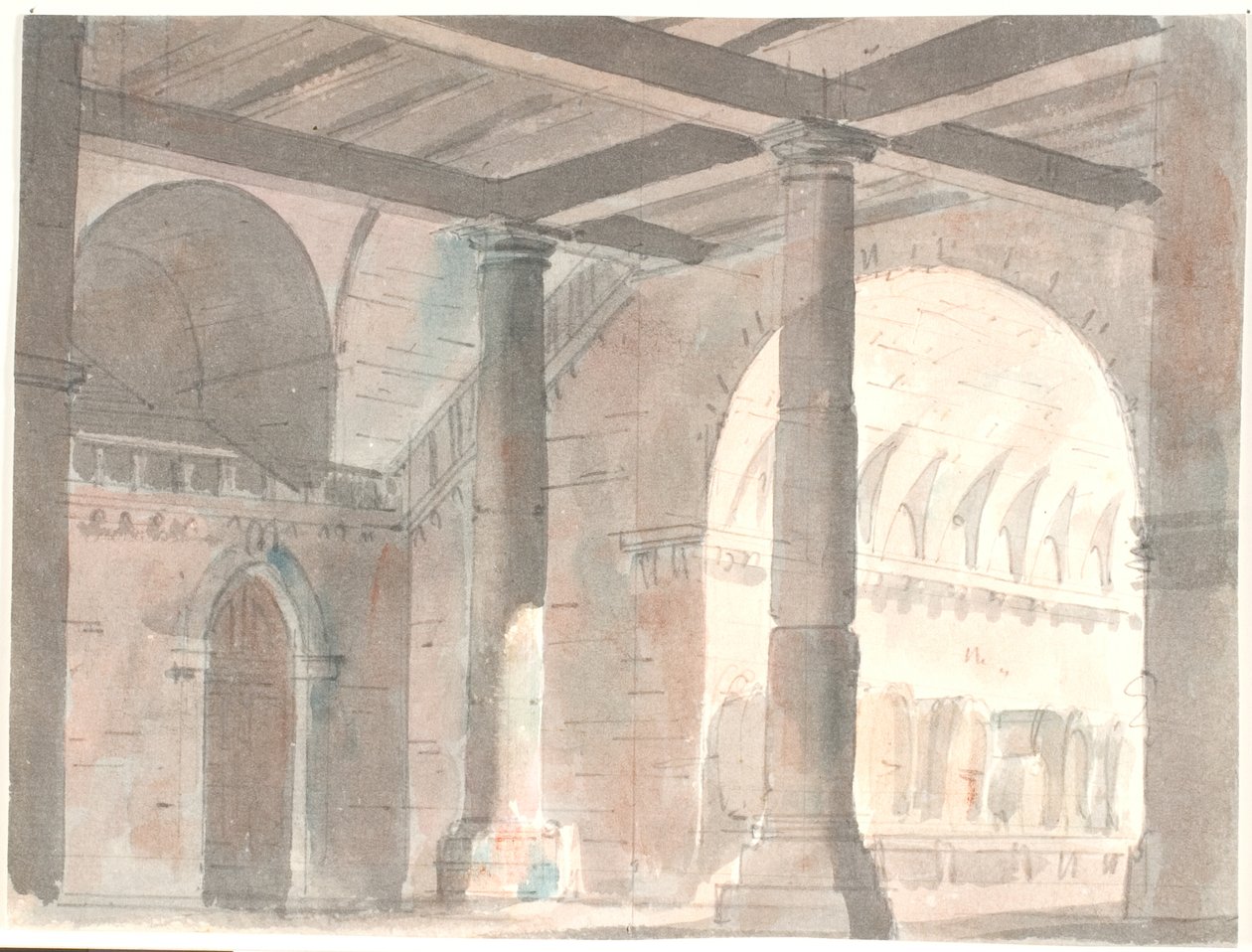 Stanza con volte e colonne da Aron Wallick