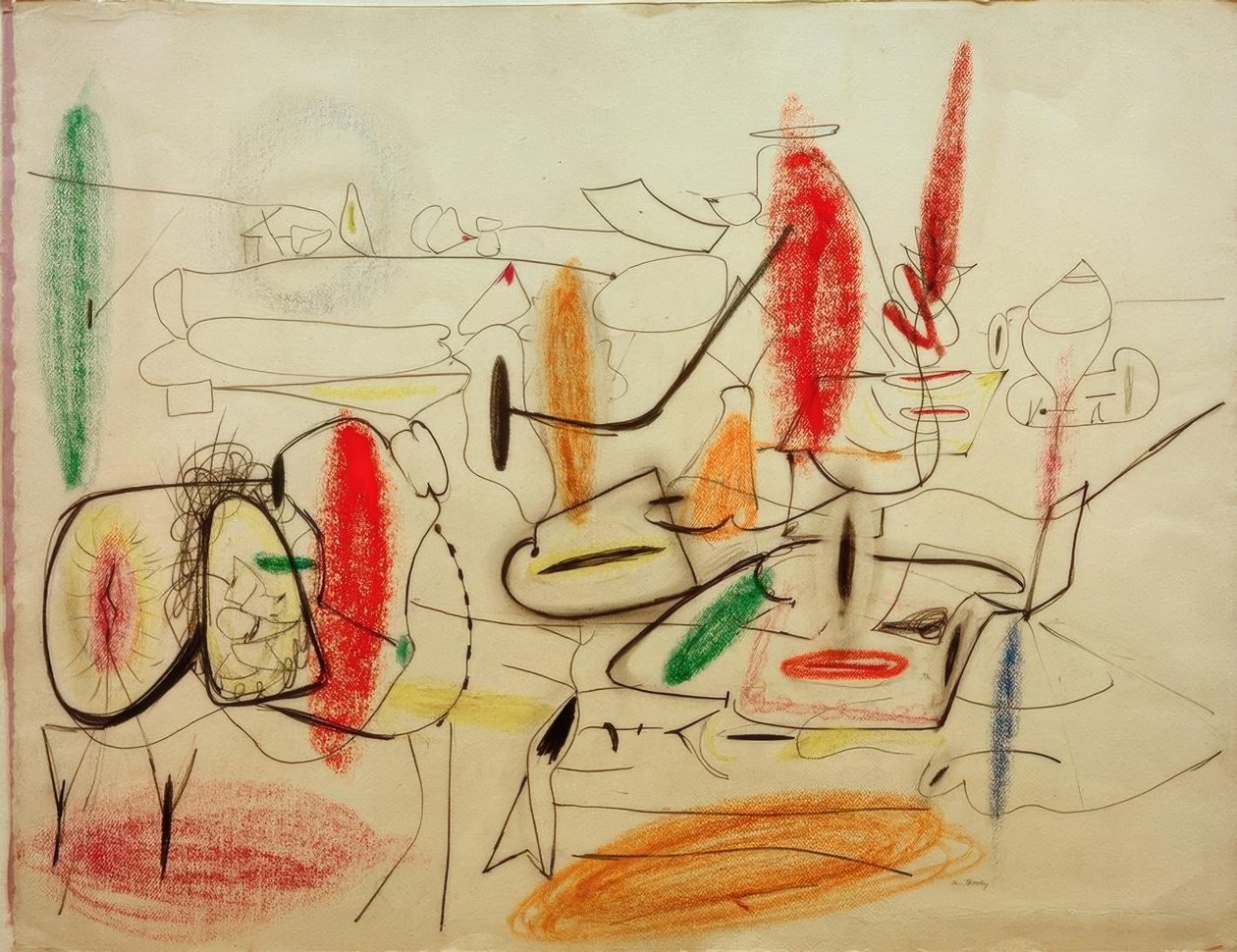 Senza titolo – Studio per dipinto da Arshile Gorky