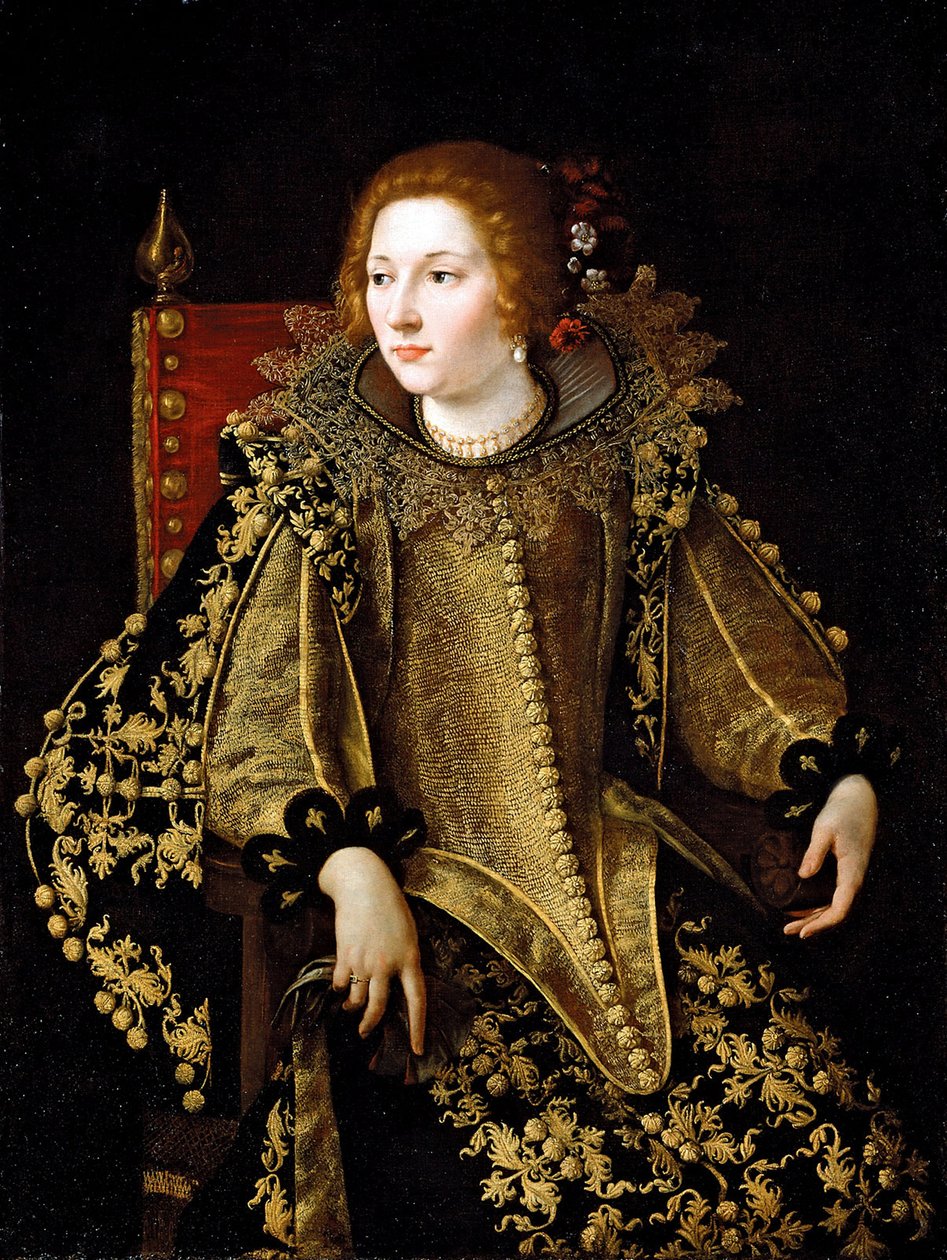 Ritratto di una signora seduta (possibilmente Caterina Savelli) c.1620 da Artemisia Gentileschi