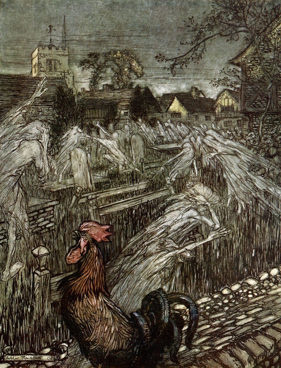 Sogno di una notte di mezza estate da Arthur Rackham