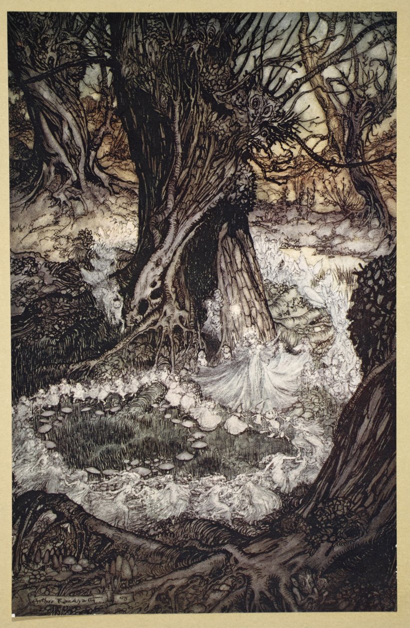 Vieni ora su un tondo, Illustrazione da 