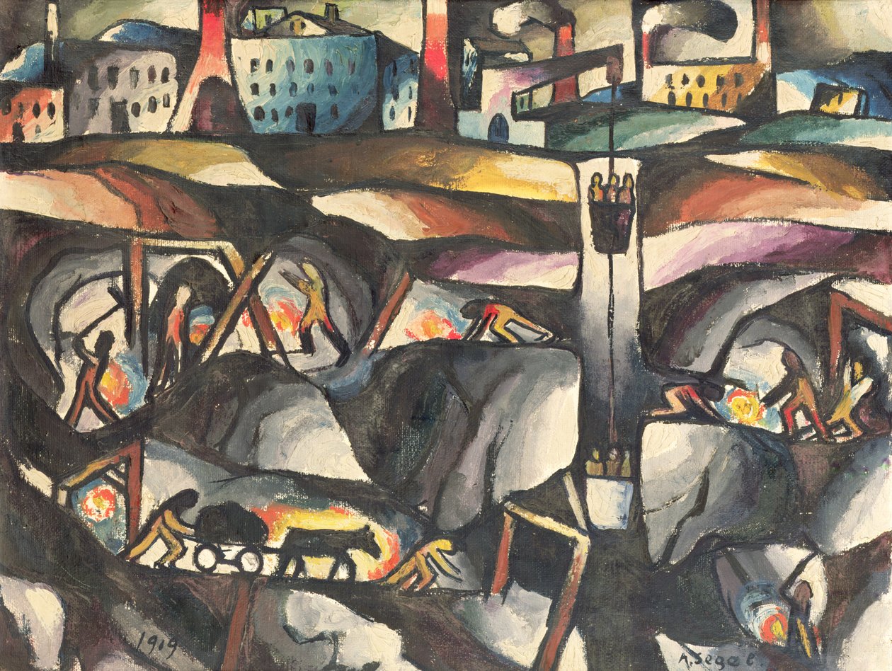Miniere, 1919 da Arthur Segal