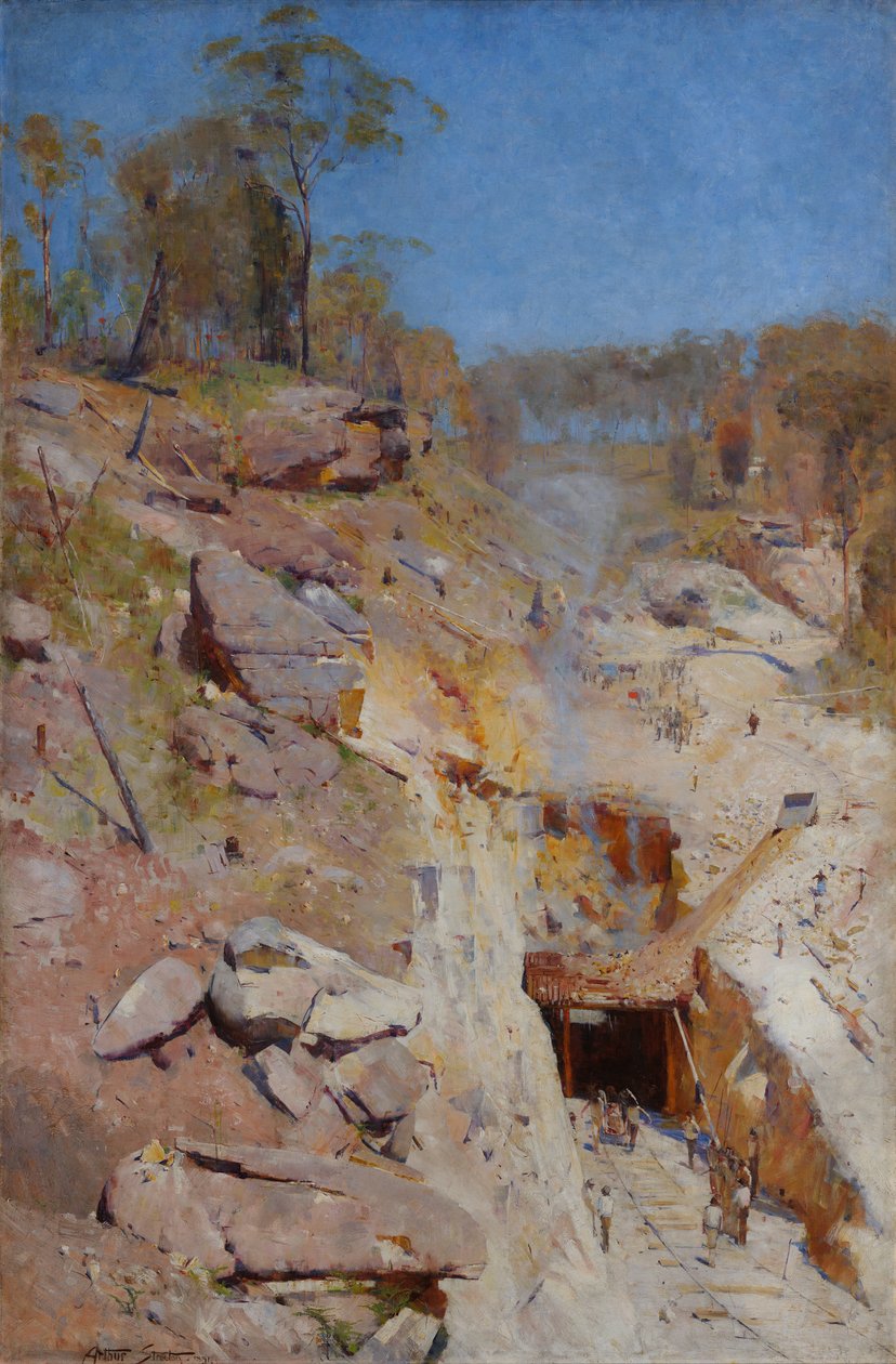 Il fuoco è acceso da Arthur Streeton