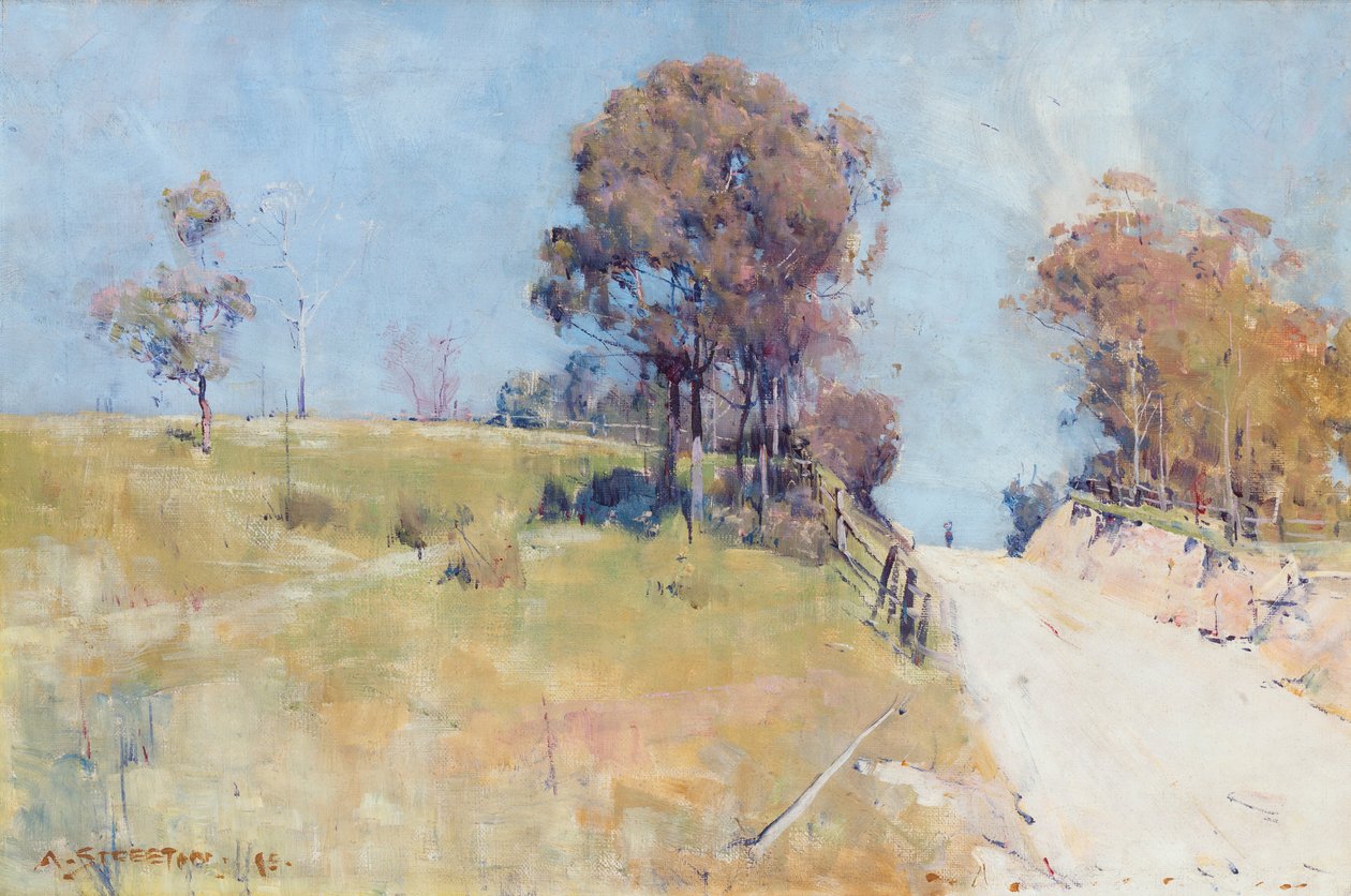 Luce del sole (Taglio su una strada calda) da Arthur Streeton
