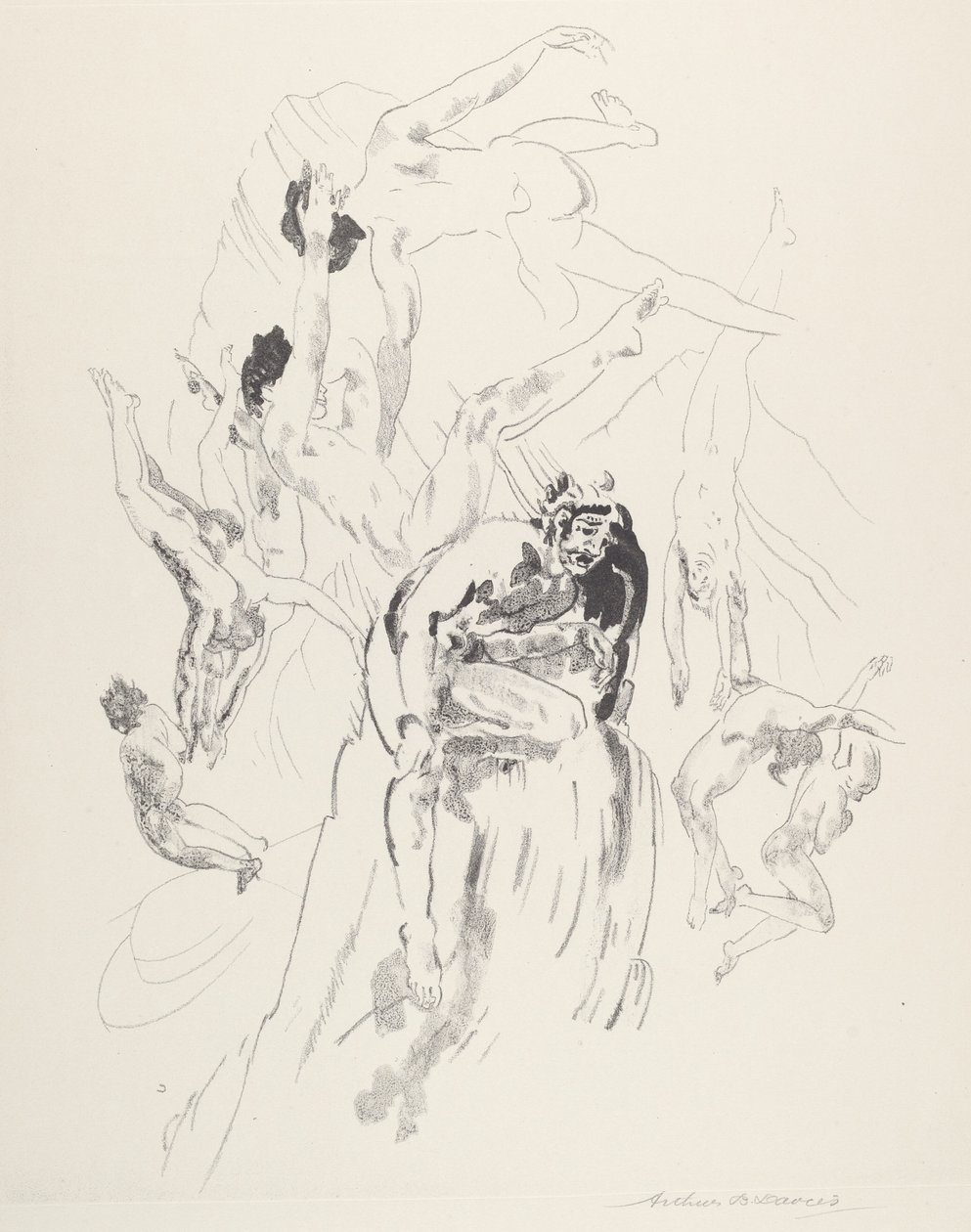Uomini uccello da Arthur B. Davies