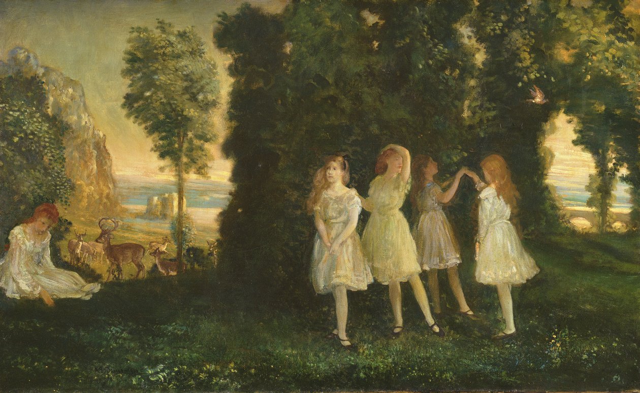 Bambini che ballano, 1902 da Arthur Bowen Davies