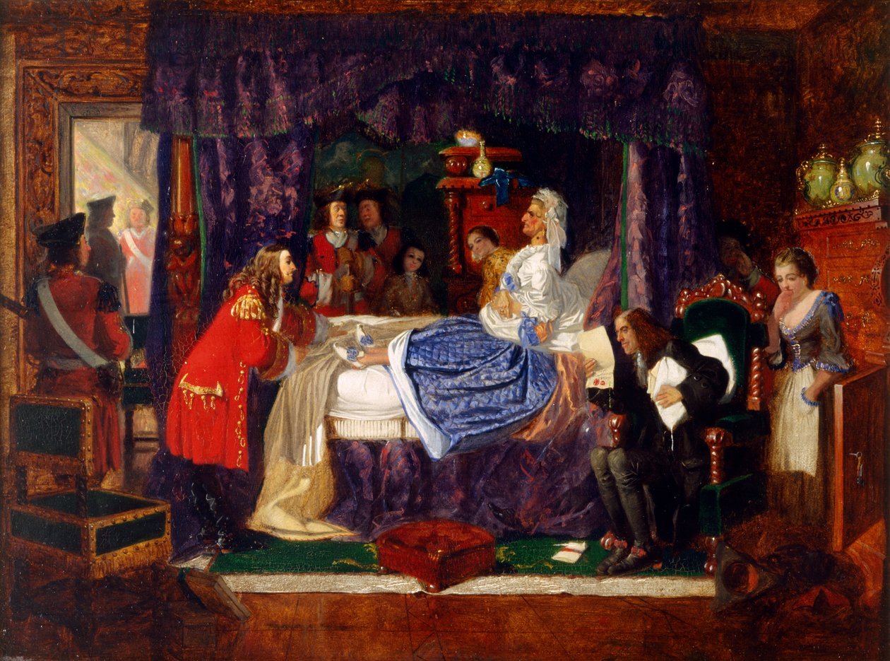 Scena di un letto di morte da Arthur Boyd Houghton