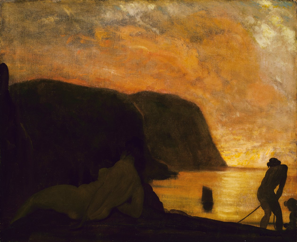 Un grande mattino, ca. 1900-1905 da Arthur Davies