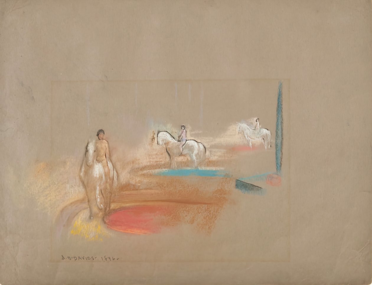 Tre cavalieri, 1896 da Arthur Davies