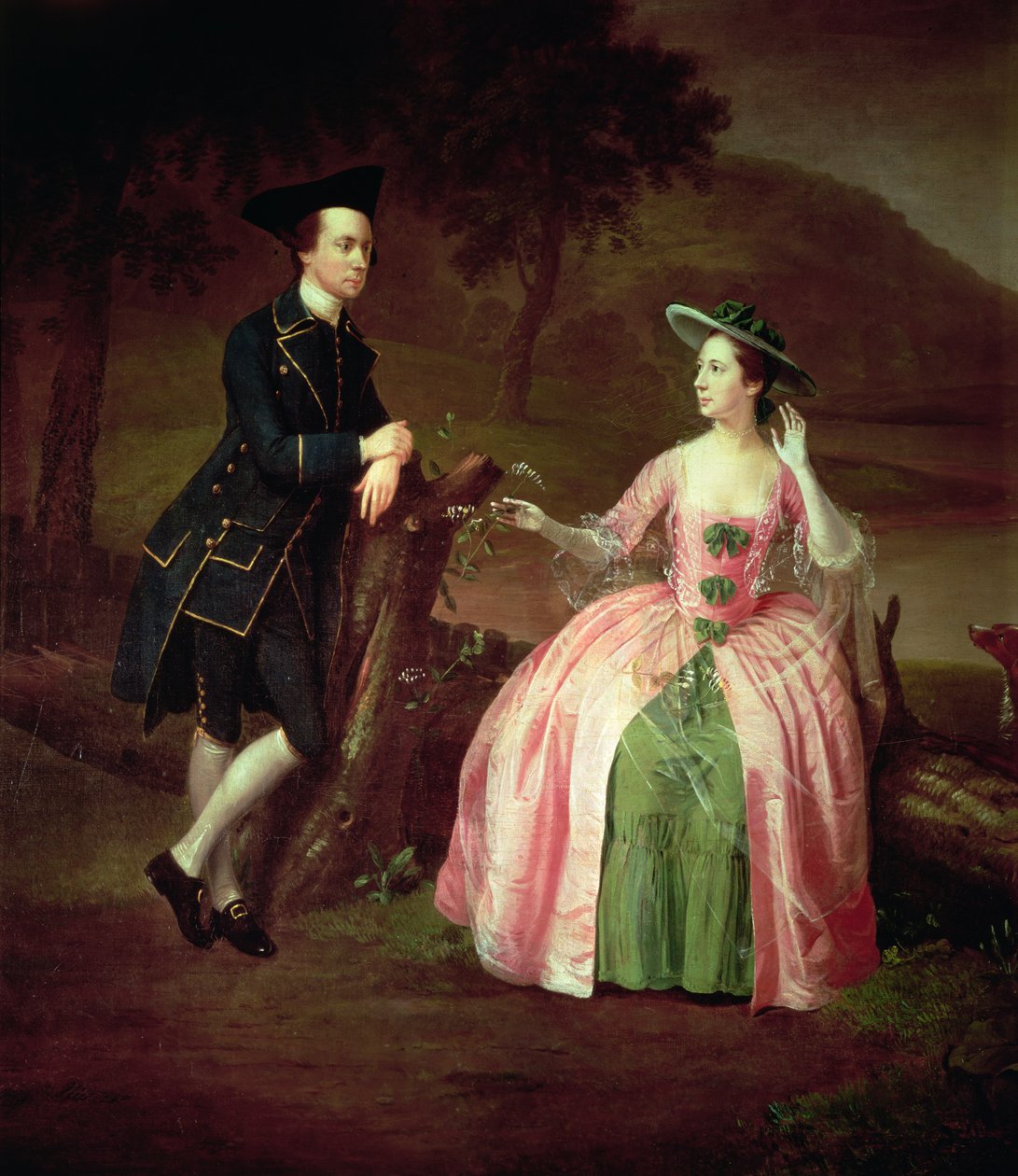 Sir George e Lady Strickland da Arthur Devis