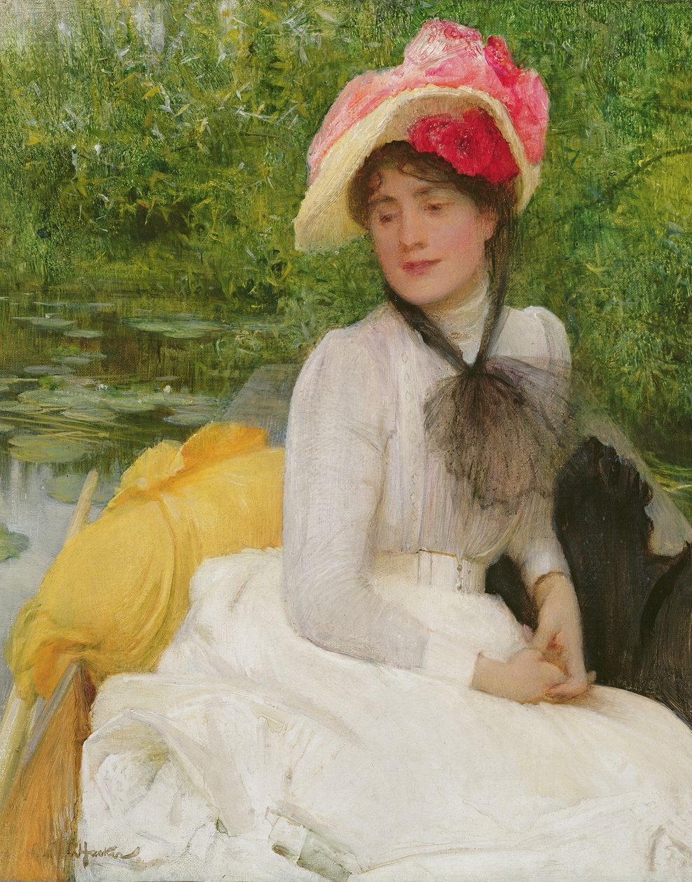 Ragazza in un punt da Arthur Hacker