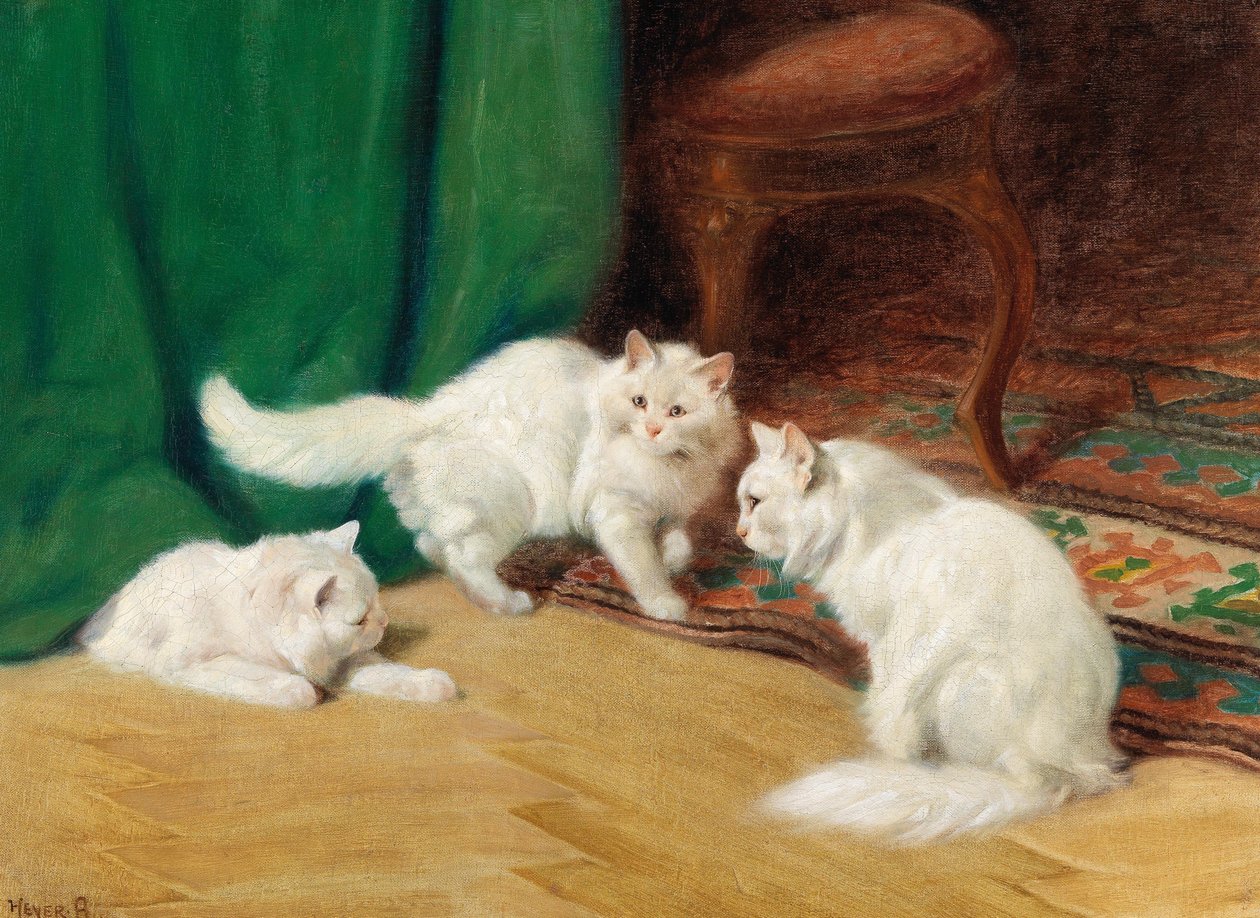 Conversazione tra gatti, da Arthur Heyer