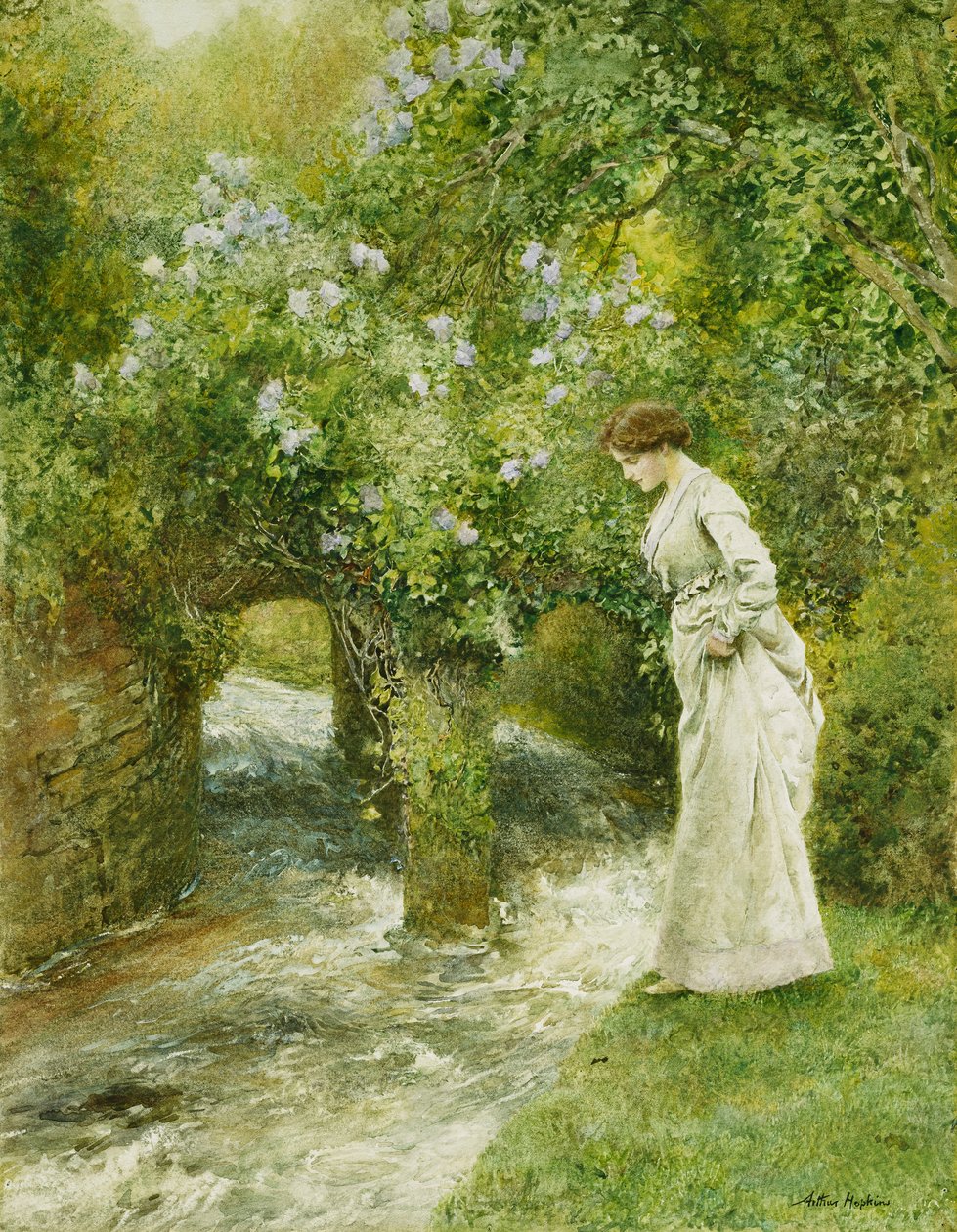 Il ruscello del mulino in primavera da Arthur Hopkins