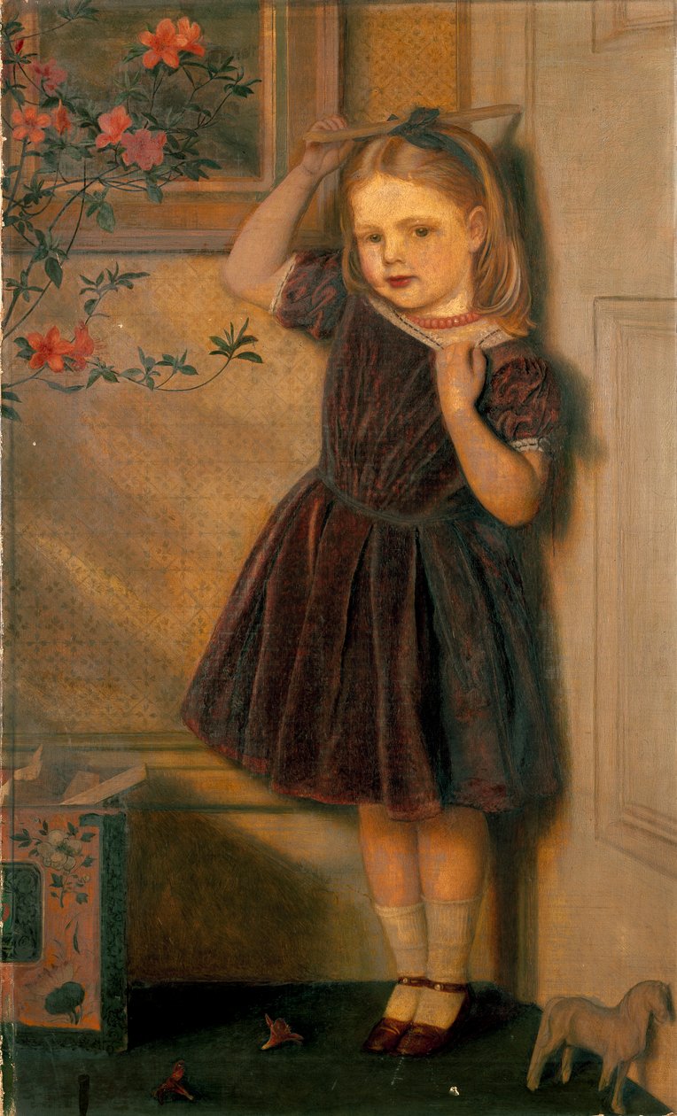 Cecily Ursula, di tre anni, esposto 1867 da Arthur Hughes