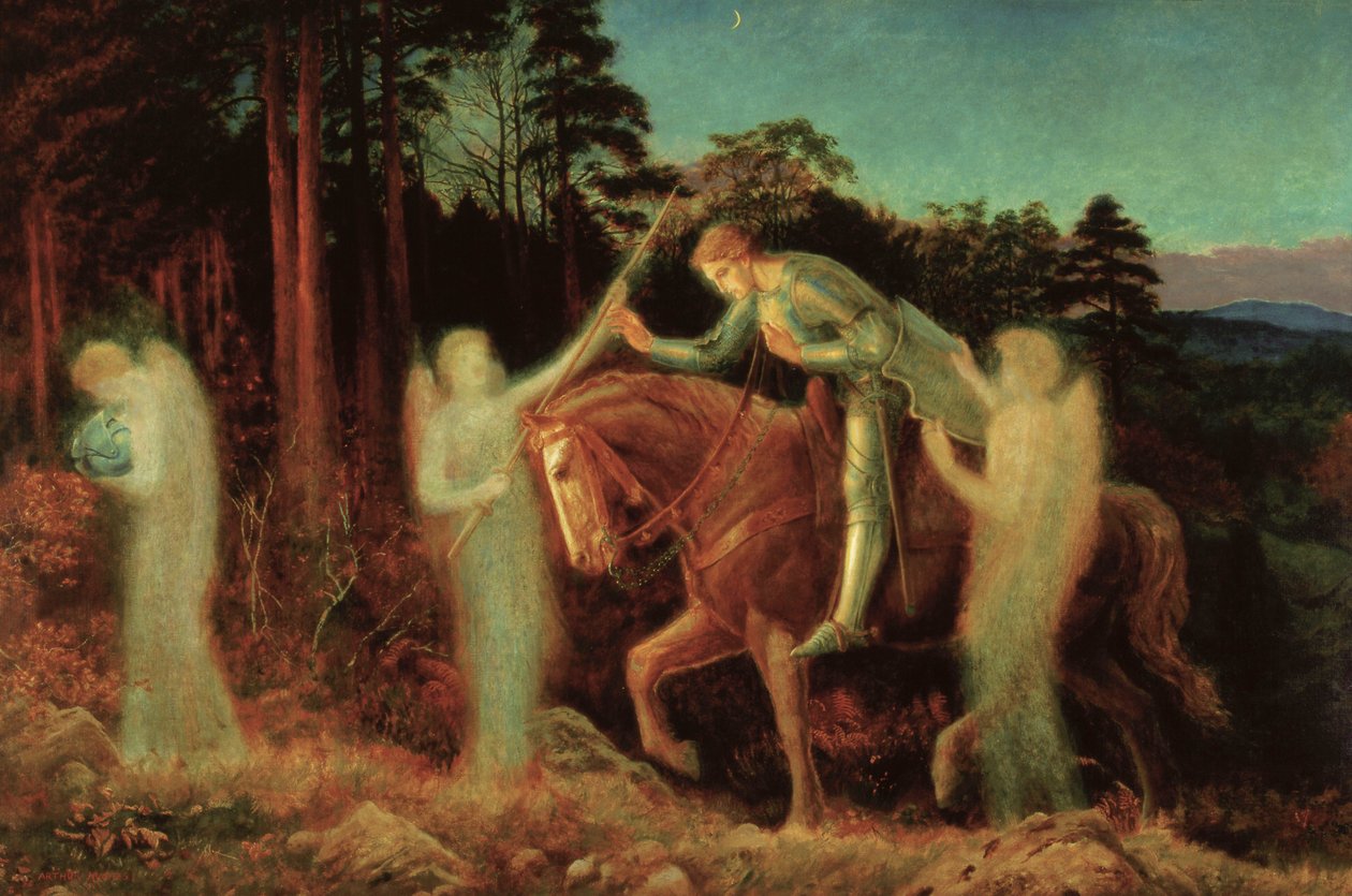 Sir Galahad, 1867-1892 da Arthur Hughes