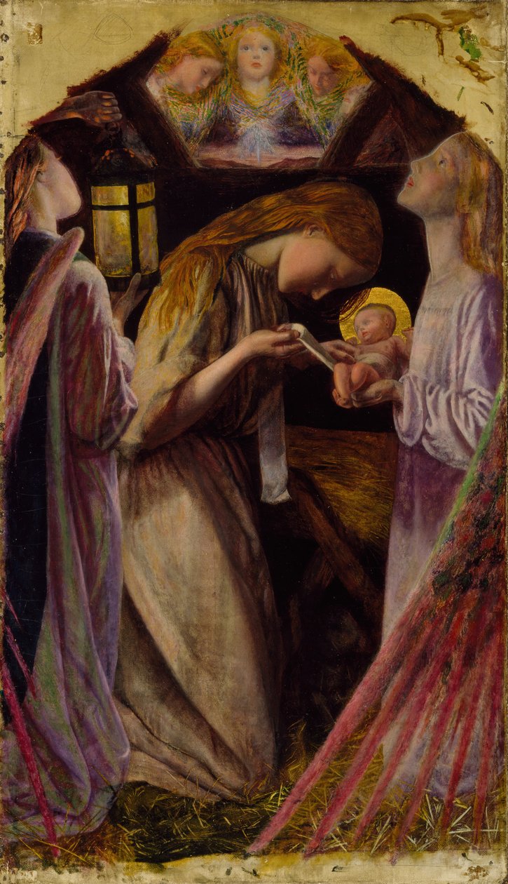 La Natività, 1858 da Arthur Hughes