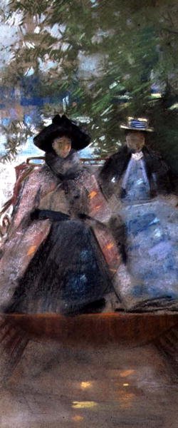 Due ragazze in una barca da Arthur Melville