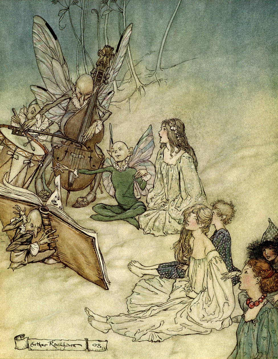 Sogno di una notte di mezza estate da Arthur Rackham