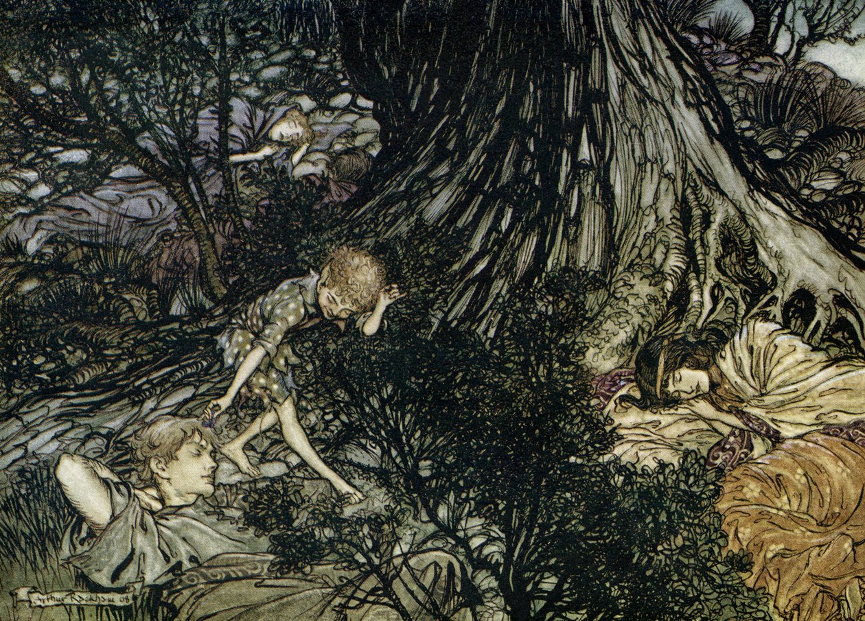 Sogno di una notte di mezza estate da Arthur Rackham